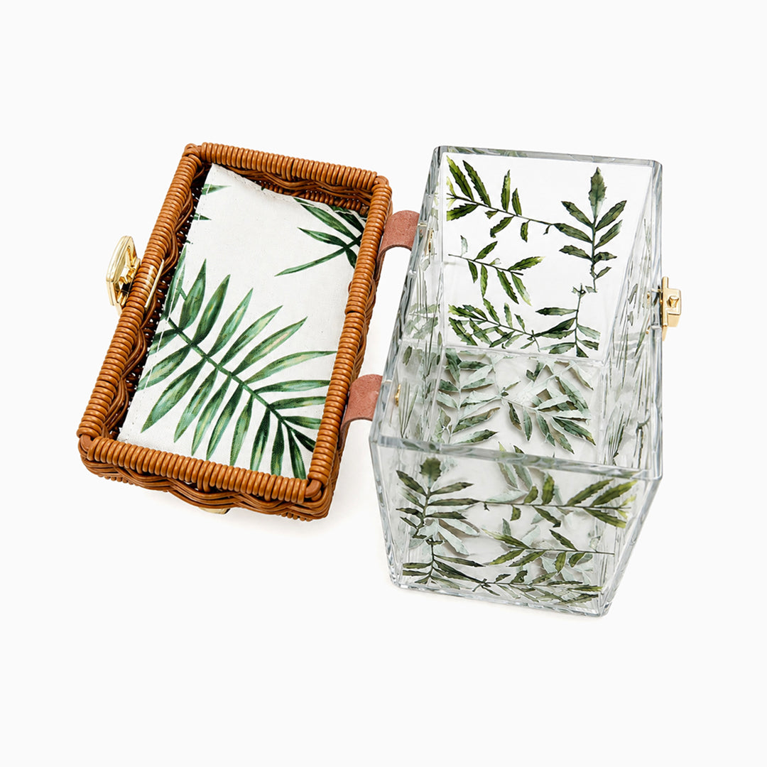 Erica Bamboo & Acrylic Box Bag