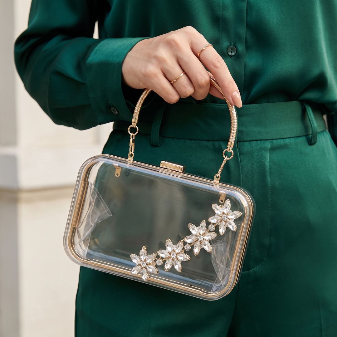 Mirabelle Crystal Clear Evening Bag