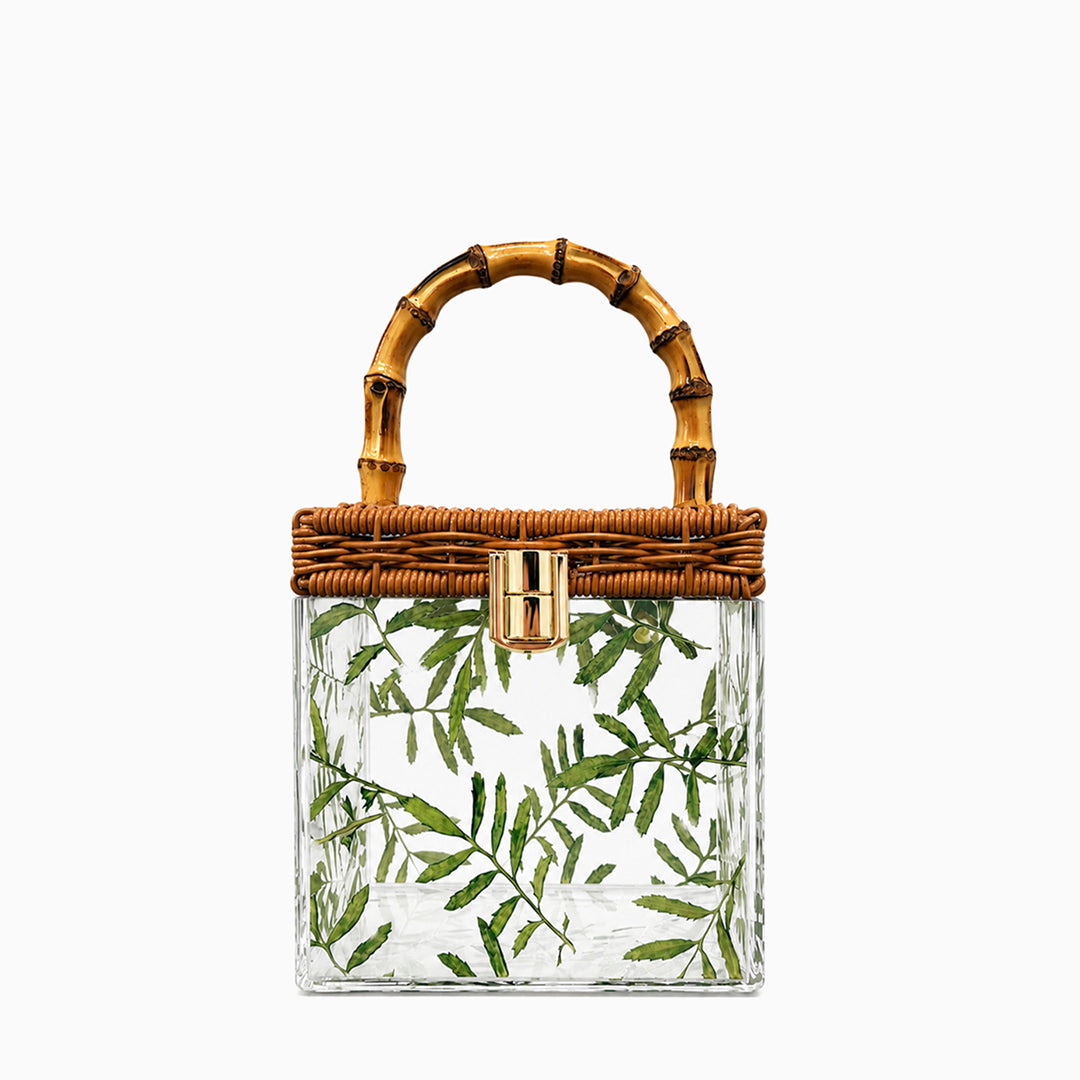 Erica Bamboo & Acrylic Box Bag
