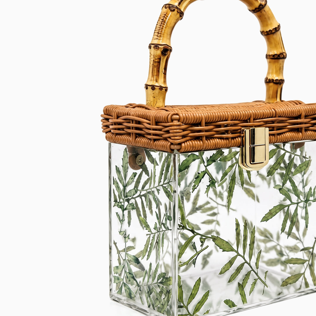 Erica Bamboo & Acrylic Box Bag