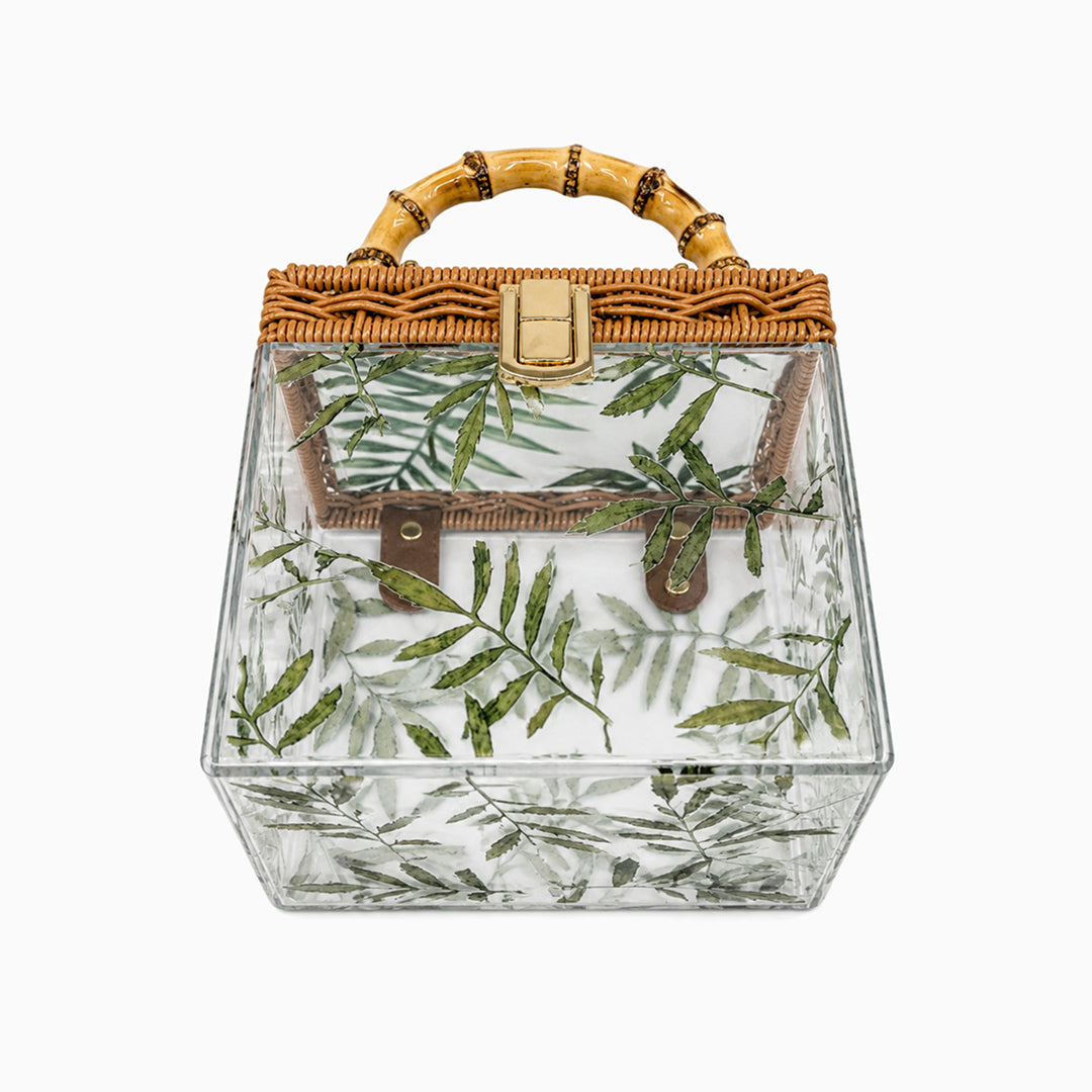 Erica Bamboo & Acrylic Box Bag