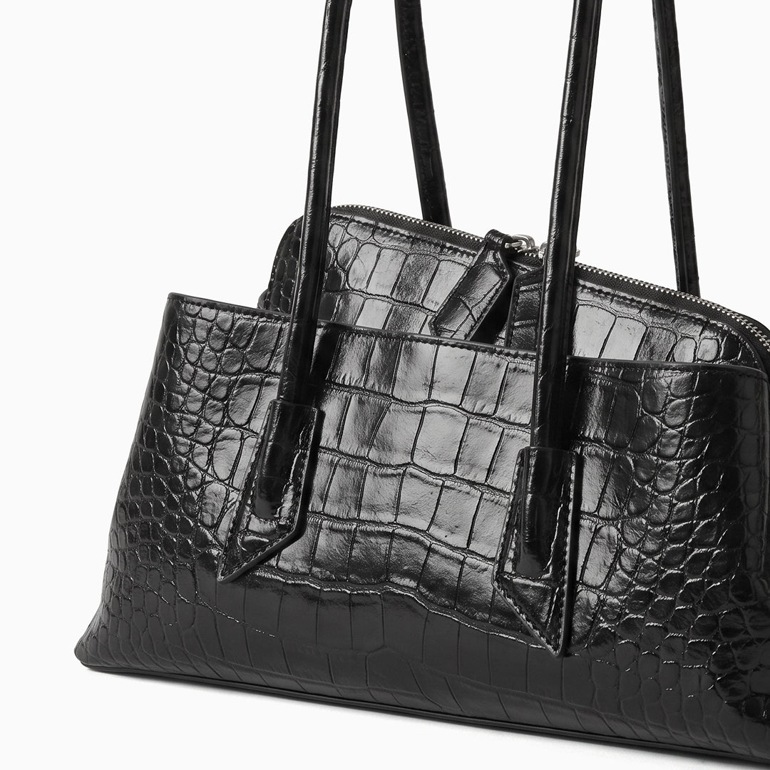 Ottoline Croco Leather Shoulder Bag